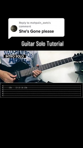 Guitar Solo Tutorial for She's Gone by Steelheart