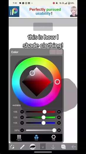 How to Shade Folds on Clothes