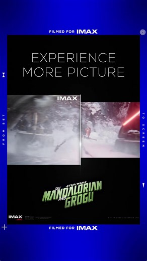 What's better than Star Wars on the big screen? MORE Star Wars on the big screen. Experience STAR WARS: THE MANDALORIAN AND GROGU in IMAX at AMC Theatres starting 5/22! Tickets: Link in bio!