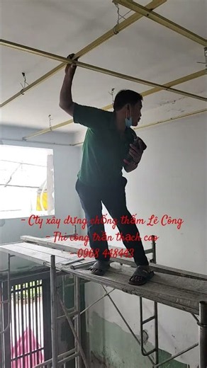 - Cty xây dựng chống thấm Lê Công - Thi công trần thạch cao - 0968 448443