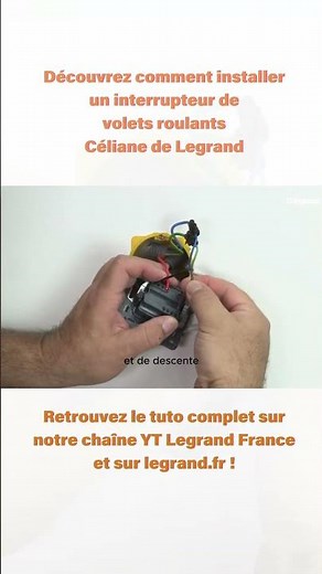 Installer un interrupteur de volets roulants Legrand ! #Shorts #Legrand