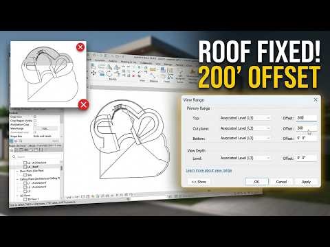 My Roof is Being Cut Off in Roof Plan in Revit