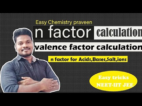 n factor | valence factor in chemistry | how to find valence factor in chemistry