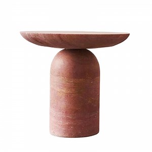 [Hot Item] Elegant Custom Red Travertine Coffee Table for Modern Living Rooms