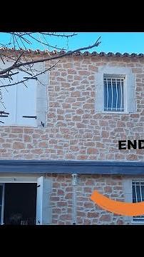 Comment moderniser la façade d'une maison ? ( ENDUIT PIERRE )