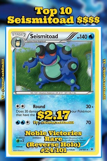 Top 10 Rarest & Most Valuable Seismitoad Cards You Need to See! #pokemon #pokemoncards #top10 #tcg