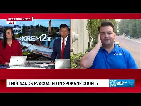 Thousands evacuated in Spokane County due to multiple fires