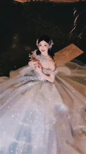 ✨ Fairytale Princess Gown Look | Sparkling Ball Gown Dress for Party & Wedding Inspiration ✨ #bride