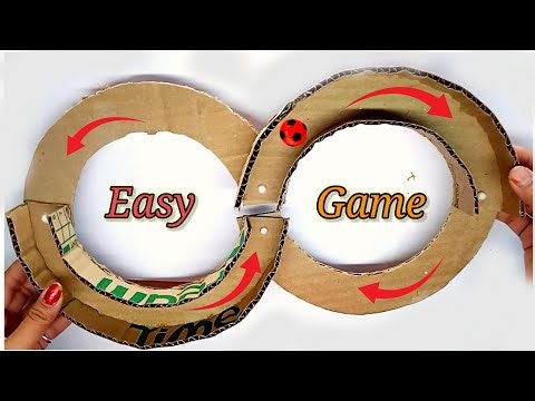 Easy Cardboard Game | Cardboard Craft | How To Make Easy Game At Home | Diy Cardboard Crafts