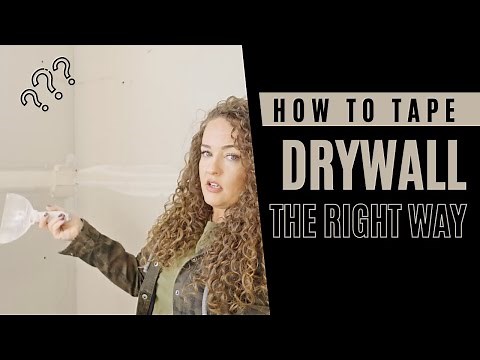 How to hand tape drywall successfully!