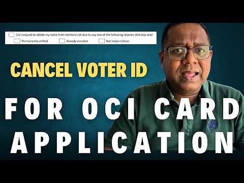 How to surrender India voter ID online for OCI application
