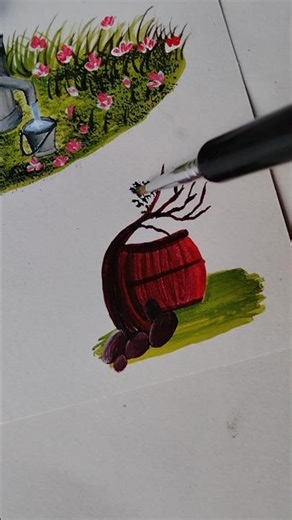 Painting for beginners ✨ #art #trending #diy #viral #painting #youtubeshort #acrylicpainting #fyp