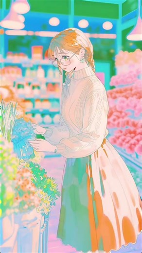 花屋のお客さん