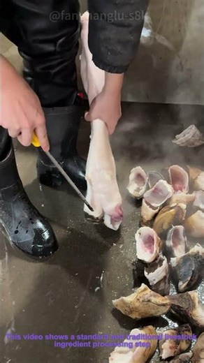 Beef Hoof Processing: Removing Hoof Shell with Hot Water Scalding