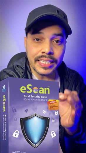 ESCAN AntiVirus H@cked 😱 Stay Alert 🔔 #antivirus #shorts