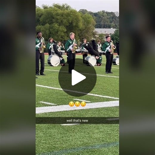 Never know what you'll see in band 😂 (via @dom.hesel) #band #funny #marchingband