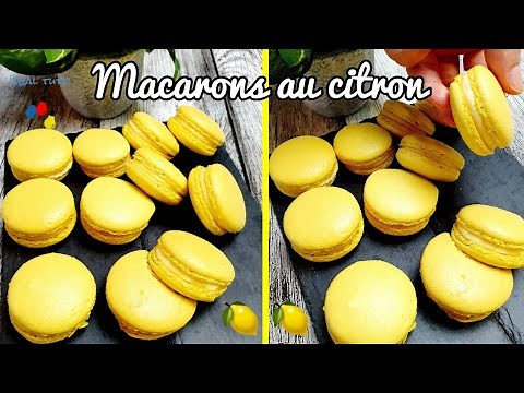MACARONS AU CITRON avec toutes les astuces et les techniques pour les réussir