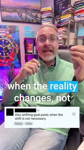 Shifting the goalposts when the shift isn't necessary