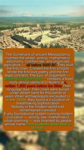 The Civilization That INVENTED Everything — Then Disappeared#SumerianCivilization