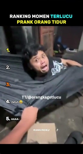 Ranking Momen Terlucu Prank Orang Tidur 😴😂