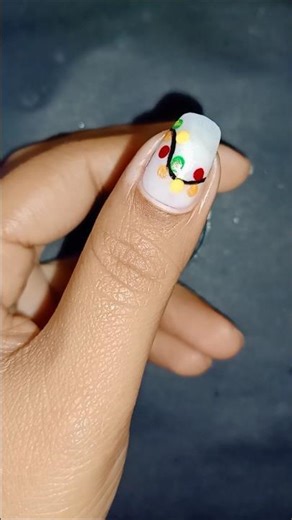 💅♥️ Easy Lights Nailart 🌲 Design 💅#shorts #new