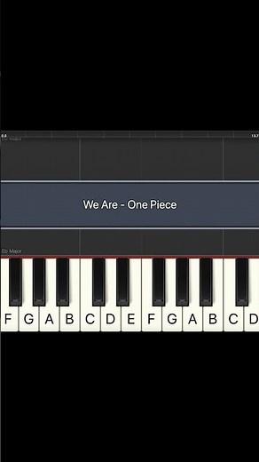 We Are! One Piece OP1 - Easy Piano Melody Tutorial #OnePiece #PianoTutorial #Shorts #anime