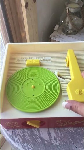 Vintage Fisher Price Music Box Record Player #995 1971 Complete