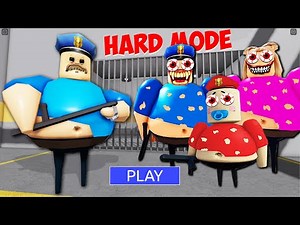 BARRY'S SECRET FAMILY BABY BARRY.EXE PRISON RUN! Roblox - HARD MODE Obby Walkthrough FULL GAME