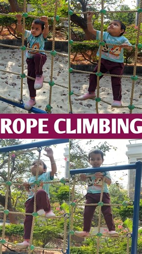 BABY ROPE CLIMBING 🧗‍♂️| Cutest Rope Climber 🔥 #shorts #kidslearning