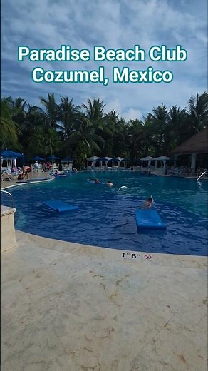 BEST All Inclusive Beach Club in Cozumel, Mexico 🇲🇽! #mexico #beach #pool #cozumel #travel #shorts