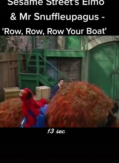 Elmo & Snuffy Sing 'Row, Row, Row Your Boat'