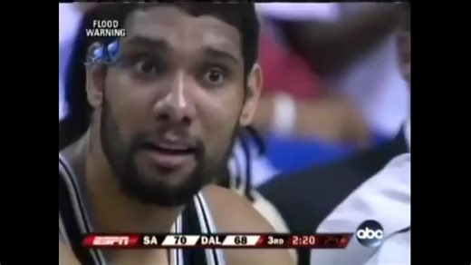 Tim Duncan gets ejected for laughing (2007)