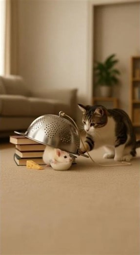 Cat Builds GENIUS Homemade Trap to Catch a Rat!