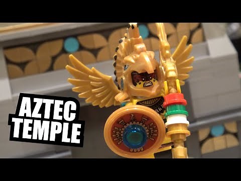 Detailed LEGO Aztec Temple Attack