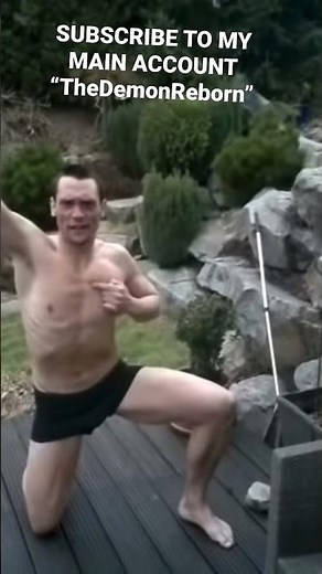 😂 man jumps in frozen pool fail
