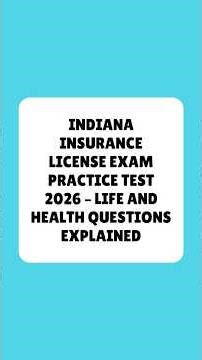 Indiana Insurance License Exam Practice Test 2026 – Life and Health Questions Explained