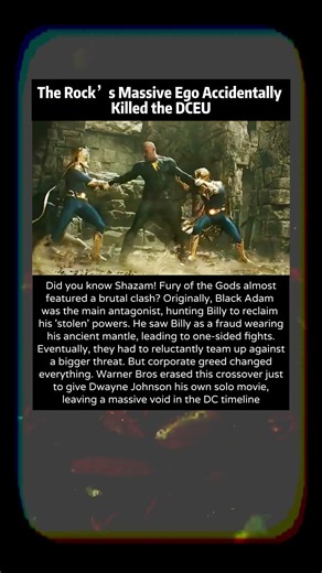 The Brutal Shazam 2 Fight That Warner Bros Ruined! #shazam #warnerbros #dceu #clash #rock #shorts