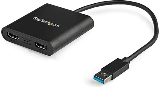 StarTech.com USB 3.0 auf Dual HDMI Adapter, USB 2x HDMI Monitor Konverter für Windows(macOS/ChromeOS/Linux nicht unterstützt)