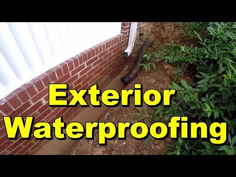 Exterior Waterproofing - Seal Wall with Liquid Rubber