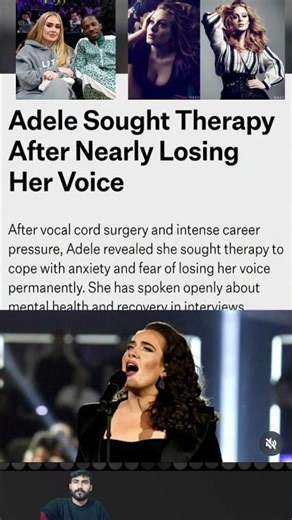 After vocal cord surgery and intense career pressure, sought therapy to cope with anxiety and fear