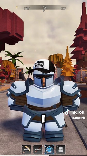 does my armor in the forge make me look like a mini pekka? #roblox #robloxfyp #theforge #funny