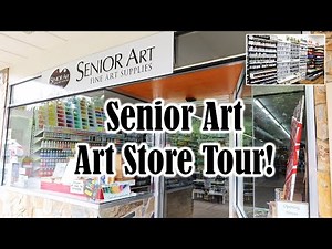 Art Store Tour: Senior Art! A Detailed Walk Through the Shop, and Art Supplies Haul.