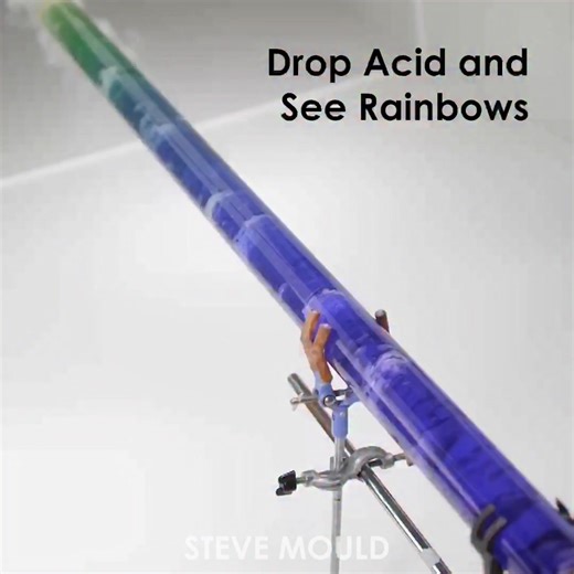 Drop acid and see rainbows! Ok, well not literally. But by creating a big universal indicator you can get the same experience. | Steve Mould