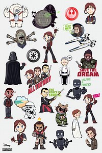 Star Wars Rogue One: Digital Stickers - Dennis Salvatier