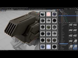 Hard Surface Mech Kitbash Demo- Textured using Material Vault
