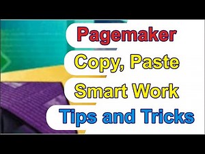 Pagemaker Copy Paste Smart Work Tips and Tricks | Top Secret Tips and Tricks in Pagemaker