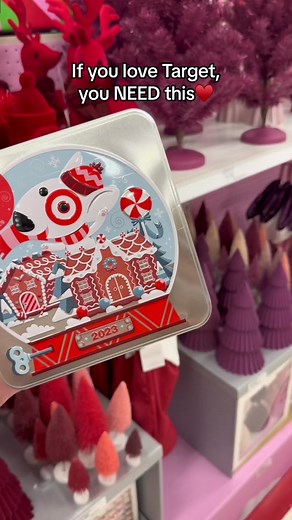 A must have for any Target lover😍 $12 and fill with Bullseye sugar cookies. #target #christmas #targetmusthaves #targetdog #bullseyedog #bullseyechristmas #christmascountdown #christmasseason #christmastok #holidayvibes #sugarcookies #targetsugarcookies
