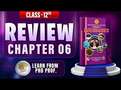 Review Exercise chapter 6 class 12 math | NBF new book 2025 | Unit 6 Review Exercise class 12 math