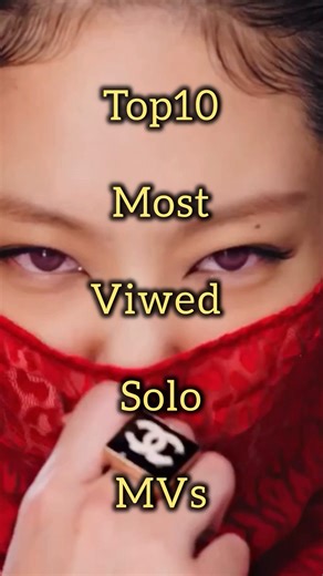 Top 10 most viewed solo mv #kpop #bts #blackpink