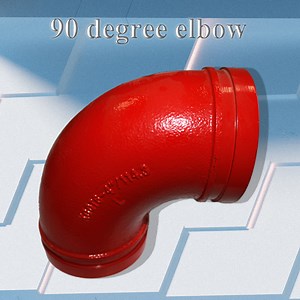 [Hot Item] 1nuo Ductile Iron Elbow FM/UL Approved (grooved pipe fitting)